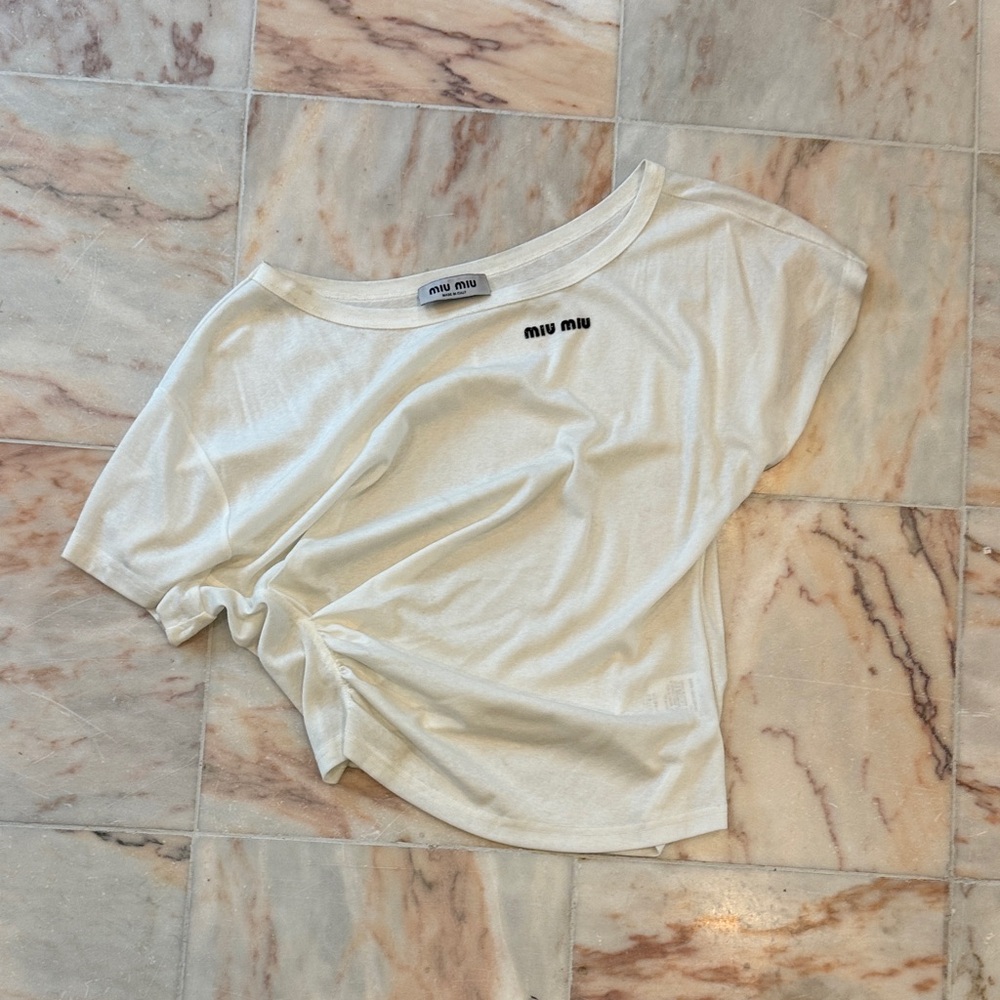 Miu Miu off shoulder tee